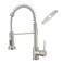 AIMADI Kitchen Faucets with Deck Plate ,Contemporary Single Handle Stainless Steel Brushed Nickel Pull Down Kitchen Sink Faucets