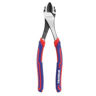 WORKPRO 8 Inch High Leverage Diagonal Pliers, Cr-V SteelAnti-Slip Handle