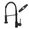AIMADI Black Kitchen Faucet with Pull Down Sprayer,Matte Black