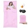 BREENHILL Sleeping Bag Liner,Camping SheetsTravel Sheet, HostelsTraveling Adult Sleep Sack for Backpacking, Hotels Lightweight SingleDouble Camping Sleeping Bag Liners Pink