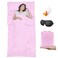 BREENHILL Sleeping Bag Liner,Camping SheetsTravel Sheet, HostelsTraveling Adult Sleep Sack for Backpacking, Hotels Lightweight SingleDouble Camping Sleeping Bag Liners Pink