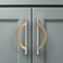 Amerdeco 6 Pack Brushed Satin Nickel and Champagne Bronze Cabinet Pulls 5 Inch(128MMHole Centers Kitchen Cabinet Handles Cabinet Hardware Cupboard Handles Drawer Pulls