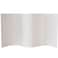 Red Lantern 4 ft. Short Bamboo Wave Screen - White