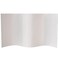 Red Lantern 4 ft. Short Bamboo Wave Screen - White