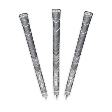 Golf Pride MCC Plus4 Golf Club Grip, Grey, Midsize, 3 Pack
