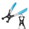 DURATECH Hose Clamp Pliers, Spring Hose Clamp Tool with Swivel Flat Band
