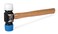 Titan 63412 12oz Double-Faced Rubber Mallet, Forged Steel Head with Replaceable Hard Ends, 12" Hickory Wood Handle