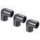 PATIKIL UPVC Pipe Fitting Elbow Schedule 80 1/2" Socket, 3 Pack 90 Degree Adapter Connector, Gray