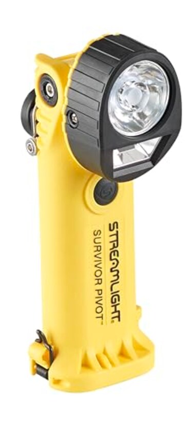 Streamlight 91831 Survivor Pivot 325-Lumen Right-Angle Flashlight, Yellow