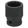 HARFINGTON 12-Point Impact Socket 1/2" Drive 22mm Cr-V Shallow Socket