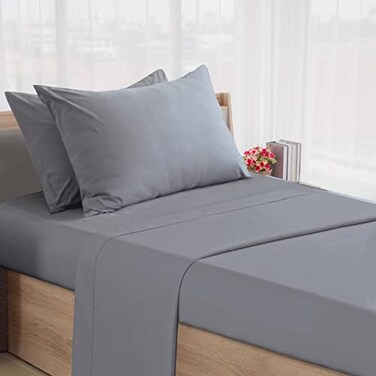 SPRINGSPIRIT Cot Sheets 30" x 75" x 9", 4 Piece Cot Sheet Set, Cot Size Fitted Sheets