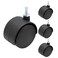 suiwotin 4pcs 2 Inch Swivel Caster Wheels, M6 Threaded Stem