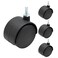 suiwotin 4pcs 2 Inch Swivel Caster Wheels, M6 Threaded Stem