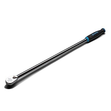 Capri Tools 1/2 in. Drive Fine 90-Tooth Extra Long Ratchet, Ergonomic Soft Grip, 25 in. Long