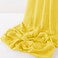 MLMW Chiffon Fabric by the Yard Sheer Fabric for Draping,Yellow