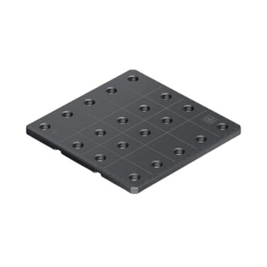 Fein VersaMag Welding Plate for Secure Clamping and Precision Welding - 5/8" Hole Diameter, 9-7/8" x 9-7/8" Plasma-Treated Surface, Durable Pre-Drilled Pattern, Modular Design - 90701005020