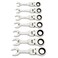 GEARWRENCH 7 Pc 90T SAE Stubby Ratcheting Combination Wrench Set86878