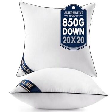 MIULEE 20x20 Pillow Inserts 2 Pack, Premium Down Alternative Throw Pillows