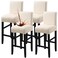 Fuloon Waterproof Barstool Covers Chair Slipcovers, Beige, 4 Pack