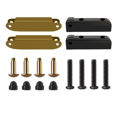 HQPARRTS Both Side Soft Top Rear Bow Hinge Kit,Resists Rust,Cracking