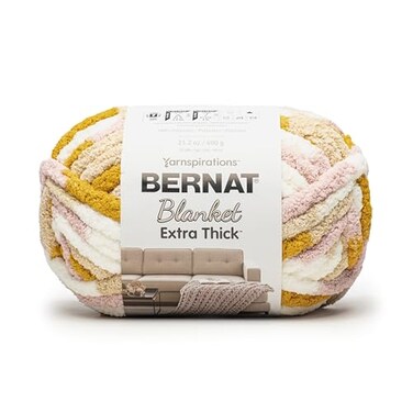 Bernat Blanket Extra Thick Chunky Yarn for Crocheting, Plantain