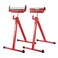 WORKPRO Folding Roller Stand Height Adjustable, Heavy Duty 250 LB Load Capacity, Outfeed Woodworking (Upgraded head, 2PCS