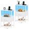 Somdot Nightstand Set of 2 with Charging StationLED Light, Bedside Table