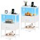 Somdot Nightstand Set of 2 with Charging StationLED Light, Bedside Table