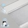 MANSNIX No-Drill Motorized Blackout Blinds with Remote, Grey, 34.5" x 72