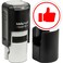 MaxMark Round Self Inking Emoji Stamp - Like - Red Ink