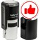 MaxMark Round Self Inking Emoji Stamp - Like - Red Ink