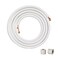 VEVOR 25FT Mini Split Line Set, 1/4"3/8" O.D. Copper Pipes Tubing with Triple-Layer InsulationWrapping Strips for Mini Split Air Conditioner AC Refrigerant HVAC Heat Pump System