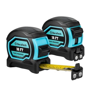 DURATECH 16FT Magnetic Double-Sided Tape Measure, Easy Read Measuring Tape