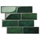 Smart Tiles Peel and Stick backsplash, Subway Emerald Green, 11.55"x8.38