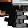 MOONFUN 10-Sheet Thick Peel and Stick Kitchen Backsplash Tiles(Black,12.6"×10.6