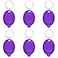 Daemson Mini UV Led Keychain Flashlight, Small Black Light (6PCS