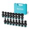 DURATECH 3/8" Drive Impact Swivel Socket Set, 16 Pcs Shallow Wobble Sockets