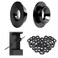 Muzata 40Pack Black Cable Railing Hardware Angle Protector Sleeve CR79