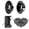 Muzata 40Pack Black Cable Railing Hardware Angle Protector Sleeve CR79