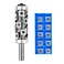 SpeTool TopBottom Bearing Flush Trim Router Bit 1/2 Shank with 10PCS Carbide Inserts Replacement, Woodworking Templates Patterns Bits Industrial Grade Trimmer Cutting Tools