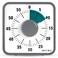 Secura 7.5 Inch Visual Timer, 60 Minute Visual Oversize Countdown Timer for Kids and Adults, Durable Mechanical Time Management Tool (Dark Green