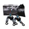 Tie Down 2 in. x 10 ft Grey Heavy Duty Retractable Ratchet Strap, 2-Pack Kit - 3000 lbs. Breaking Load Limit