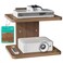 WALI 2 Tier Floating TV Wall Shelf for Projector, DVD Player