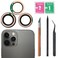 CaoXiong 3 Pieces(1 Set12 Pro Max Sapphire Rear Back Camera Glass Lens Replacement for iPhone 12 Pro Max with Pre-Installed Adhesive and Repair Toolkit Set