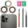 CaoXiong 3 Pieces(1 Set12 Pro Max Sapphire Rear Back Camera Glass Lens Replacement for iPhone 12 Pro Max with Pre-Installed Adhesive and Repair Toolkit Set