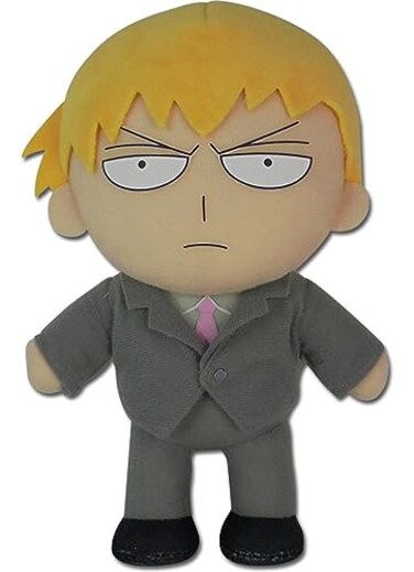 Great Eastern Entertainment Mob Psycho 100 - Arataka Reigen Movable Plush 8" H