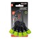 Railer 5pc Green Keychain Bit Holder, 1/4 Inch Hex Shank Quick Change