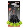 Railer 5pc Green Keychain Bit Holder, 1/4 Inch Hex Shank Quick Change