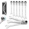 DURATECH 9-Piece Flex-Head Ratcheting Wrench Set, SAE, 5/16" to 3/4