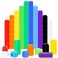 Shappy 600 Pcs Math Cubes Educational Counting Toy Math Manipulatives Connecting Counting Cubes Blocks for Learning Classroom Homeschool Supplies(Simple